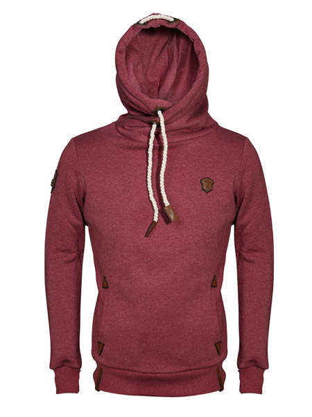 fleece hoodie with pockets at side