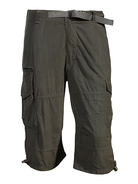 cargo bermuda with waist belt