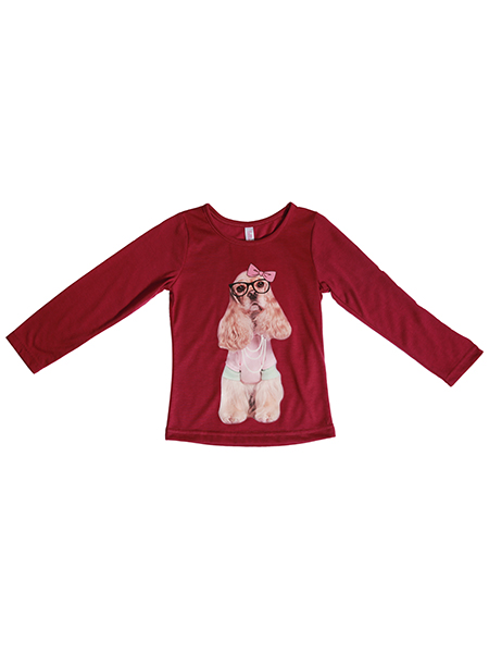 Long sleeve T-shirt with applique