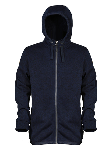 fleece hoody jacket with pockets at side