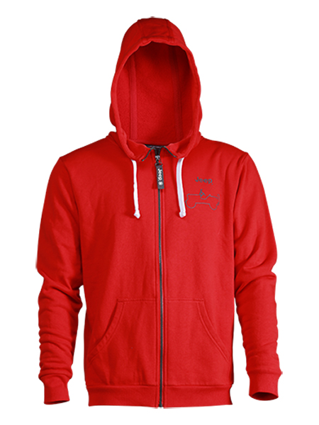 Men's fleece hoody jacket with kangeroo pocket