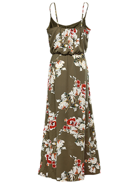 allover printed maxi halter dress