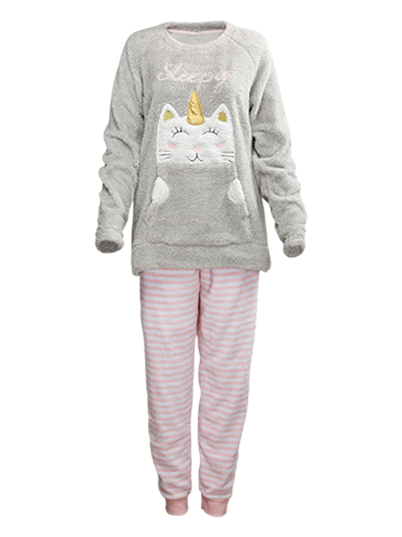 women's fleece pyjama set